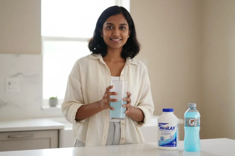 කොලොනොස්කොපි (Colonoscopy) එකට බඩ සුද්ද කරන හැටි: මිරැලැක්ස් (MiraLAX) සහ ස්පෝට්ස් ඩ්රින්ක් (Sports Drink) පාවිච්චි කරමු!