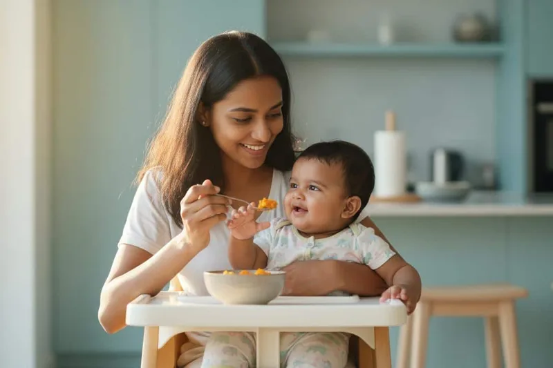 ඔයාගේ මාස 8-12 බබාට ගෙදර කෑම දෙන්න පටන් ගමුද? (Introducing Solid Foods) අපි මේ ගැන කතා කරමු!