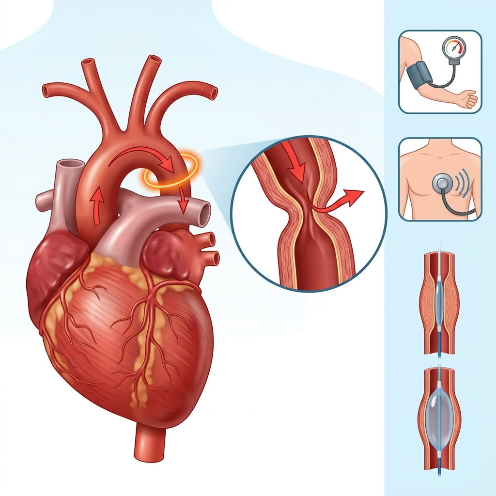 Aortic Coarctation Infographic