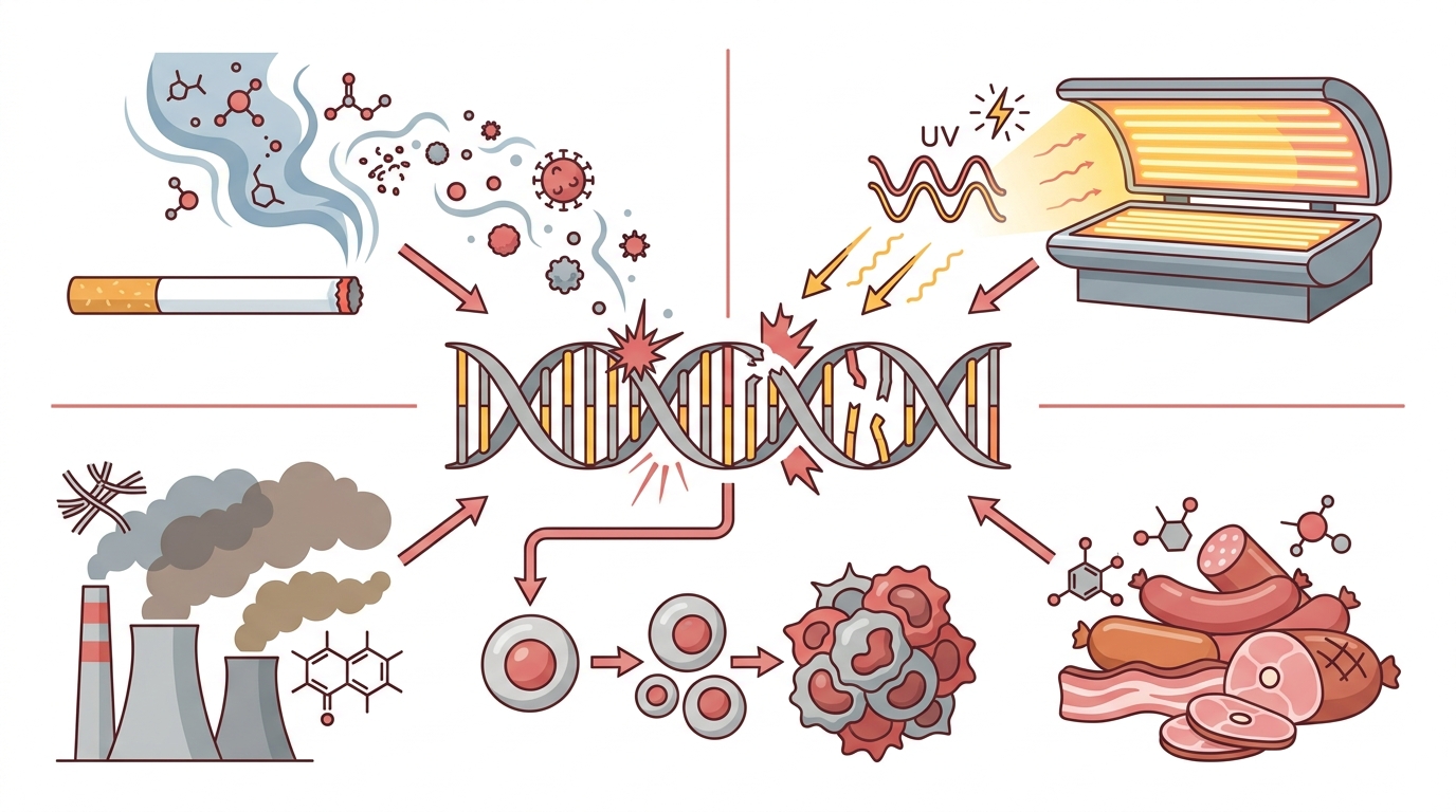 පිළිකා කාරක (Carcinogens) ගැන ඔයාටත් ප්‍රශ්න තියෙනවද? අපි මේ ගැන සරලව කතා කරමු! Infographic