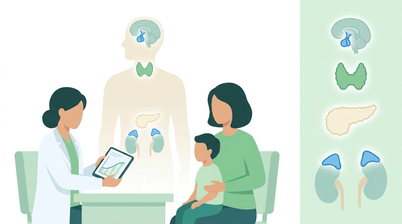 ඔයාගේ දරුවාගේ හෝමෝන (Hormones) ගැන හිත කරදරද? අපි ළමා හෝමෝන විශේෂඥ වෛද්‍යවරයෙක් (Pediatric Endocrinologist) ගැන කතා කරමු! Infographic