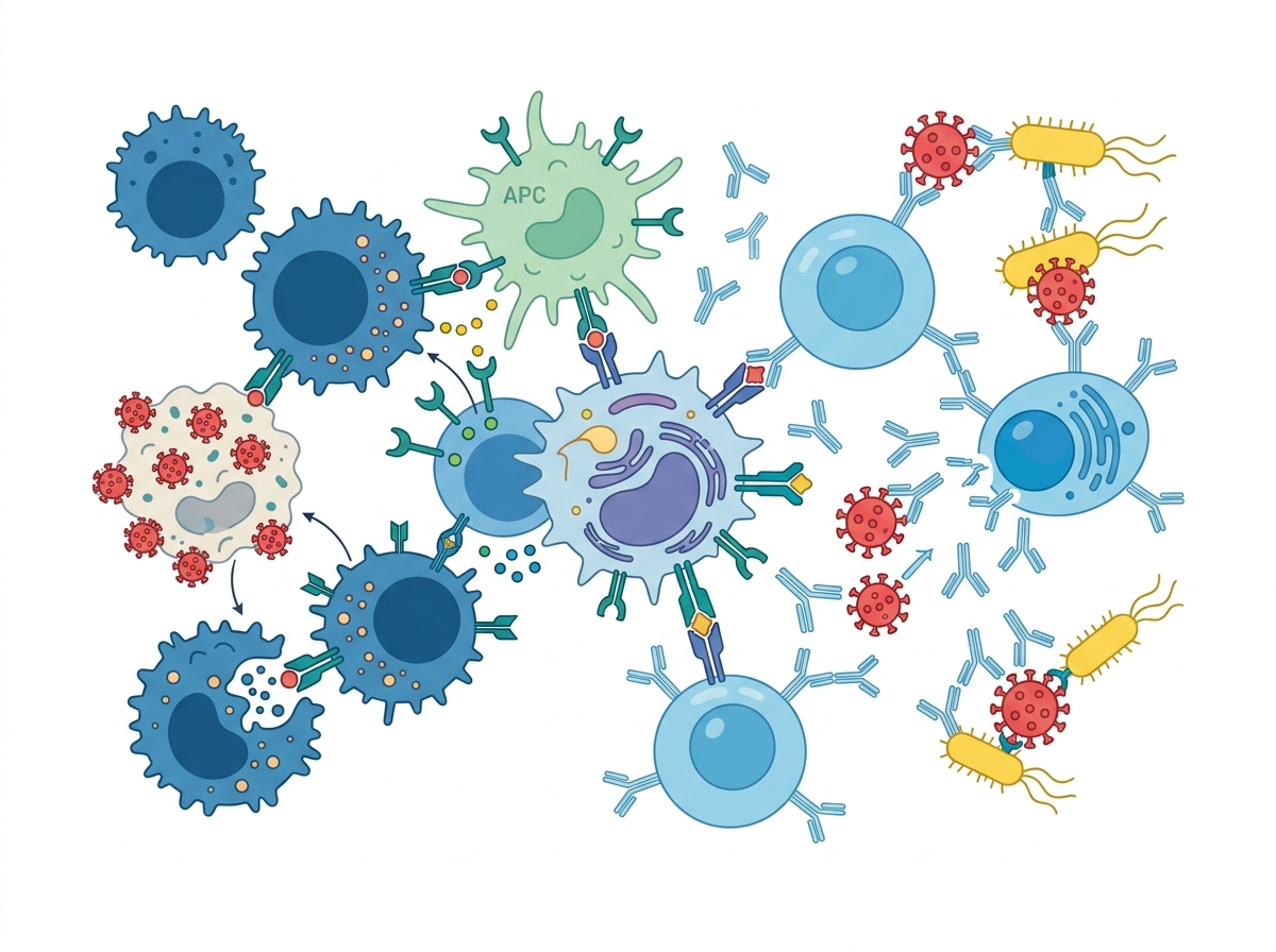ලිම්ෆොසයිට (Lymphocytes) කියන්නේ මොනවද? අපේ ඇඟේ ආරක්ෂක හමුදාව ගැන දැනගමු! Infographic