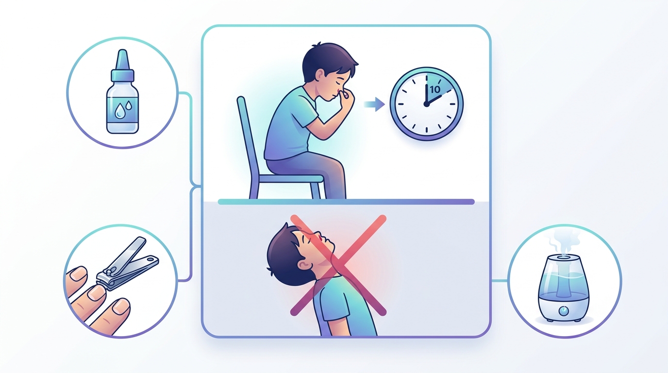 Nose Bleeds in Kids Infographic