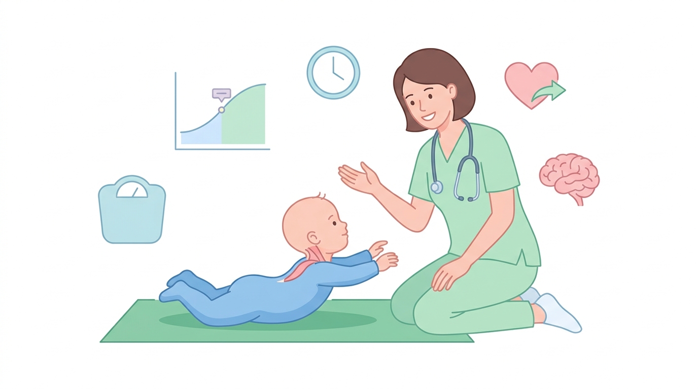 ඔයාගේ පැටියාට මාස 4ද? දොස්තර චෙක්-අප් එකේදී (Well-Child Visit: 4 Months) මොනවද වෙන්නේ? අපි කතා කරමු! Infographic