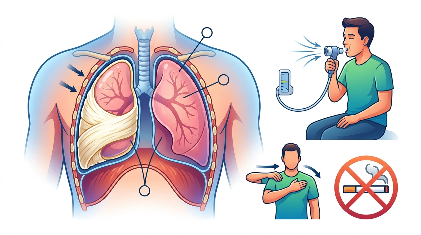 Pleural Thickening Infographic