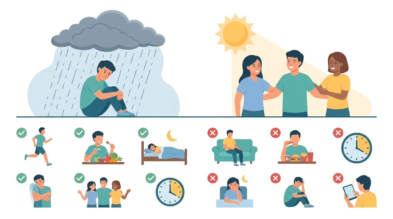 ඔයාටත් නිතරම දුකයි වගේද? මේ විශාදය (Depression) ගැන අපි ගැඹුරින් දැනුවත් වෙමු! Infographic